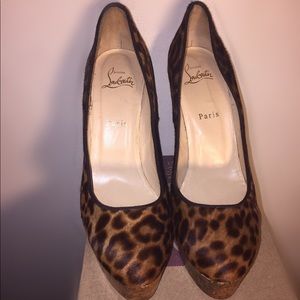 AUTHENTIC LOUBOUTIN WEDGE SHOE